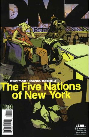 DMZ 69 published by DC/Vertigo with cover art by John Paul Leon