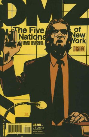 DMZ 71 published by DC/Vertigo with cover art by John Paul Leon