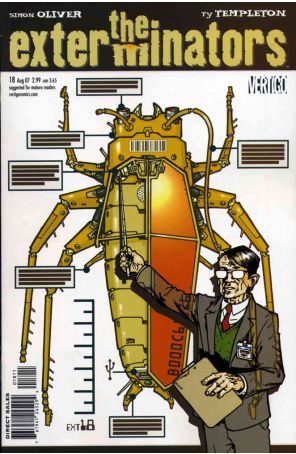 The Exterminators 18 published by DC/Vertigo with cover art by Philip Bond