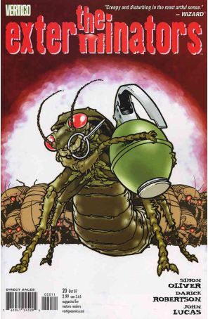 The Exterminators 20 published by DC/Vertigo with cover art by Philip Bond