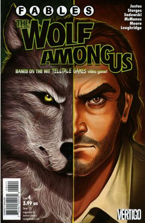 Fables: The Wolf Among Us 4 published by DC/Vertigo with cover art by Chrissie Zullo