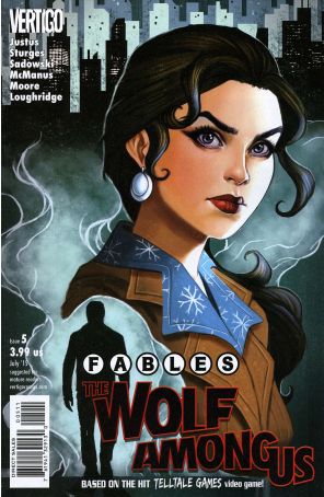 Fables: The Wolf Among Us 5 published by DC/Vertigo with cover art by Chrissie Zullo