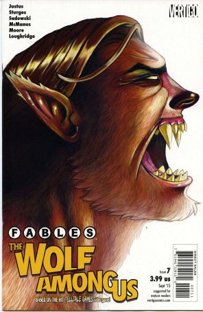 Fables: The Wolf Among Us 7 published by DC/Vertigo with cover art by Chrissie Zullo