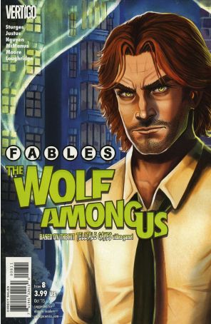 Fables: The Wolf Among Us 8 published by DC/Vertigo with cover art by Chrissie Zullo