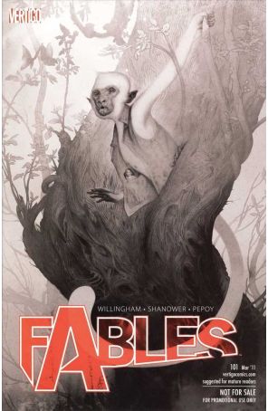 Fables 101A published by DC/Vertigo with cover art by Joao Ruas