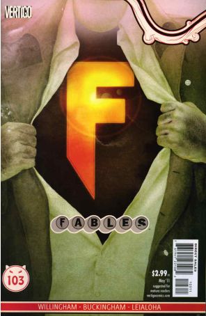 Fables 103 published by DC/Vertigo with cover art by Joao Ruas