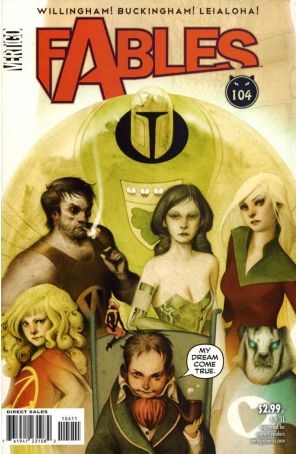 Fables 104 published by DC/Vertigo with cover art by Joao Ruas