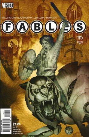 Fables 116 published by DC/Vertigo with cover art by Joao Ruas