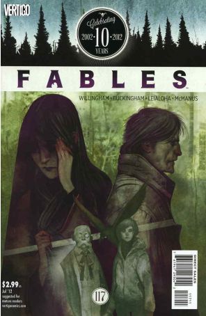 Fables 117 published by DC/Vertigo with cover art by Joao Ruas