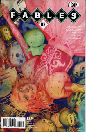 Fables 118 published by DC/Vertigo with cover art by Joao Ruas
