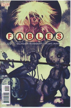 Fables 119 published by DC/Vertigo with cover art by Joao Ruas