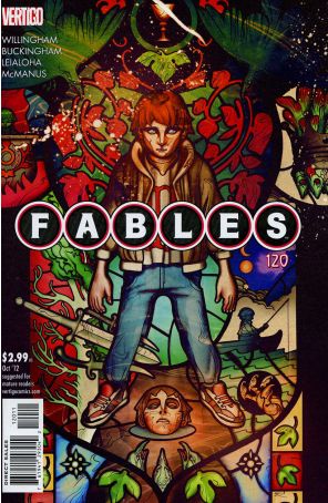Fables 120 published by DC/Vertigo with cover art by Joao Ruas