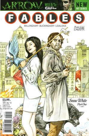 Fables 125 published by DC/Vertigo with cover art by Mark Buckingham