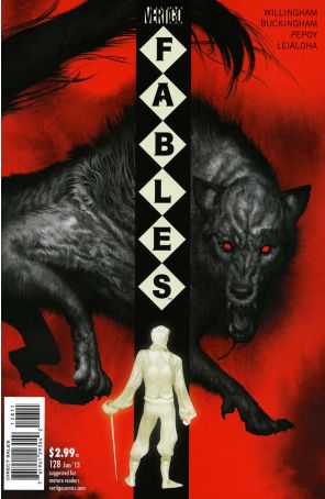 Fables 128 published by DC/Vertigo with cover art by Mark Buckingham