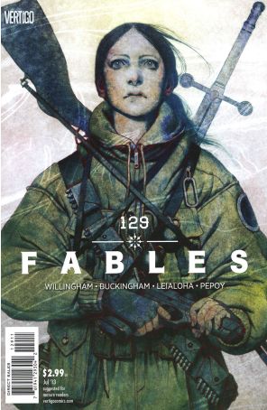 Fables 129 published by DC/Vertigo with cover art by Joao Ruas