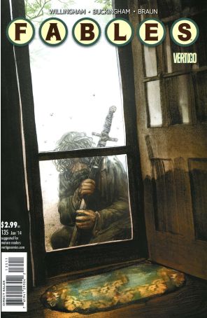 Fables 135 published by DC/Vertigo with cover art by Greg Ruth