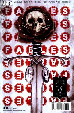Fables 143 published by DC/Vertigo with cover art by Nimit Malavia