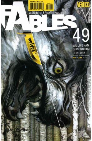 Fables 49 published by DC/Vertigo with cover art by James Jean