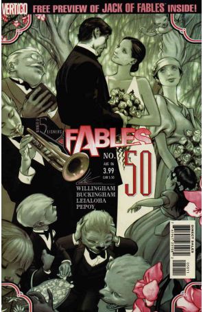 Fables 50 published by DC/Vertigo with cover art by James Jean