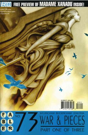 Fables 73 published by DC/Vertigo with cover art by James Jean