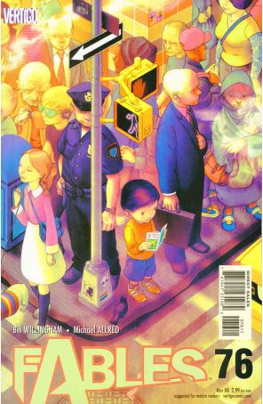Fables 76 published by DC/Vertigo with cover art by James Jean