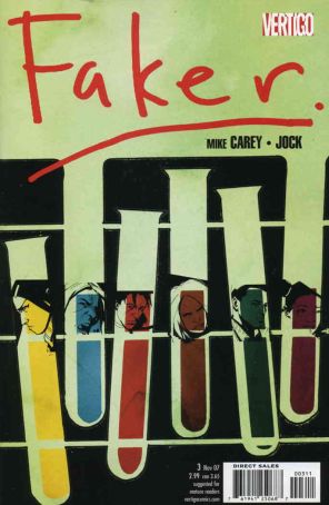 Faker 3 published by DC/Vertigo with cover art by Jock