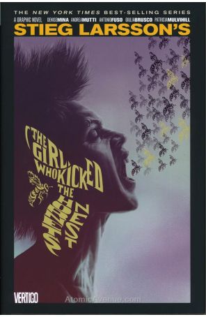 The Girl Who Kicked the Hornet's Nest HC 1 published by DC/Vertigo with cover art by Lee Bermejo