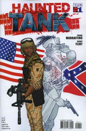 The Haunted Tank 1 published by DC/Vertigo with cover art by Henry Flint