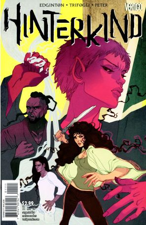 Hinterkind 11 published by DC/Vertigo with cover art by Marguerite Sauvage