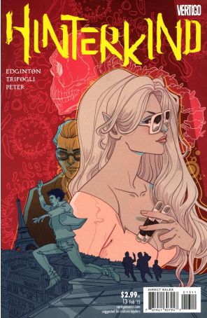 Hinterkind 13 published by DC/Vertigo with cover art by Marguerite Sauvage