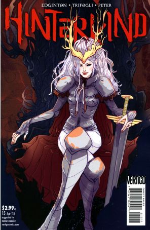 Hinterkind 15 published by DC/Vertigo with cover art by Marguerite Sauvage