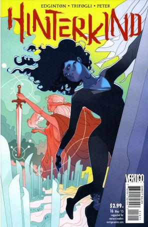 Hinterkind 16 published by DC/Vertigo with cover art by Marguerite Sauvage