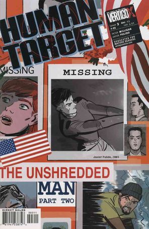 Human Target (2nd Series) 3 published by DC/Vertigo with cover art by Javier Pulido