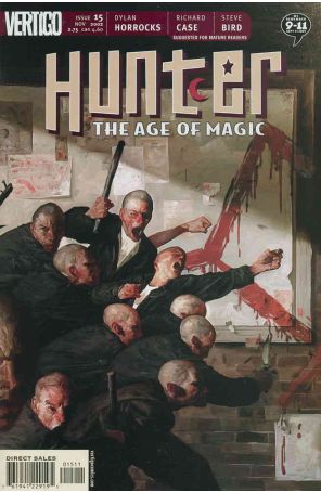 Hunter: The Age of Magic 15 published by DC/Vertigo with cover art by Jon Foster