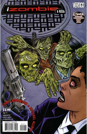 I, Zombie 15 published by DC/Vertigo with cover art by Micheal Allred