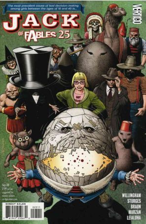 Jack of Fables 25 published by DC/Vertigo with cover art by Brian Bolland