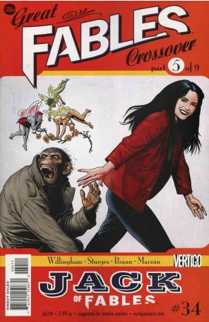 Jack of Fables 34 published by DC/Vertigo with cover art by Brian Bolland