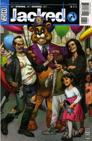 Jacked 6 published by DC/Vertigo with cover art by Glenn Fabry