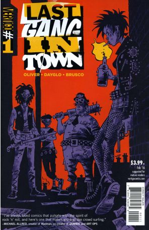Last Gang In Town 1 published by DC/Vertigo with cover art by Rob Davis
