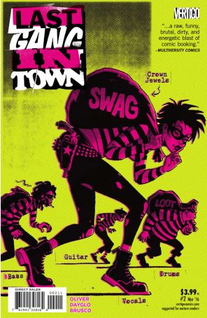 Last Gang In Town 2 published by DC/Vertigo with cover art by Rob Davis