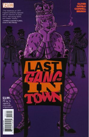 Last Gang In Town 3 published by DC/Vertigo with cover art by Rob Davis