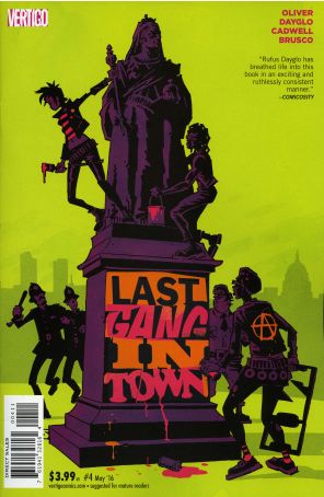 Last Gang In Town 4 published by DC/Vertigo with cover art by Rob Davis