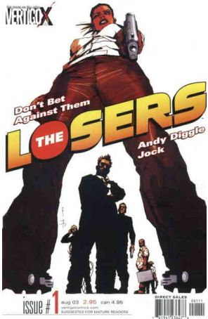 The Losers 1 published by DC/Vertigo with cover art by Jock
