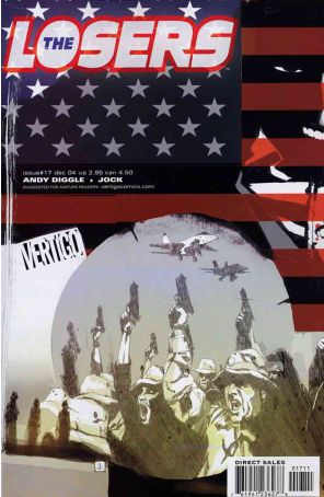 The Losers 17 published by DC/Vertigo with cover art by Jock