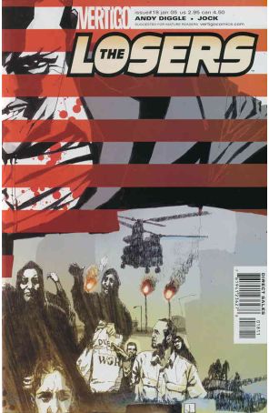 The Losers 18 published by DC/Vertigo with cover art by Jock
