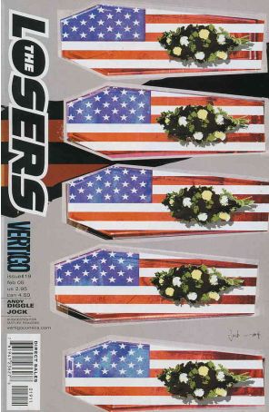 The Losers 19 published by DC/Vertigo with cover art by Jock