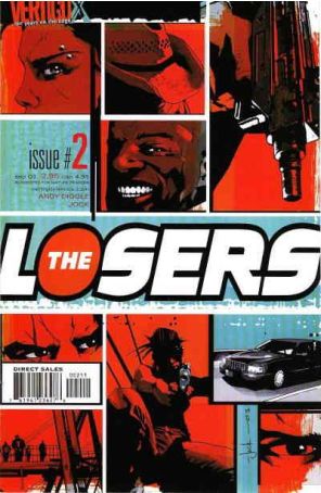 The Losers 2 published by DC/Vertigo with cover art by Jock