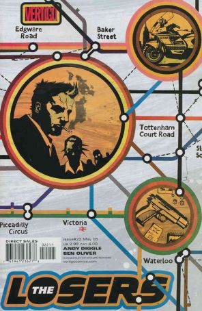 The Losers 22 published by DC/Vertigo with cover art by Jock