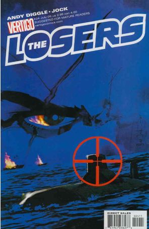 The Losers 24 published by DC/Vertigo with cover art by Jock