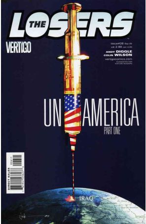 The Losers 26 published by DC/Vertigo with cover art by Jock